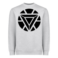 Heather Grey arc reactor   new element Heavyweight Sweatshirt - artisFamous