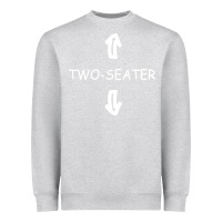 Heather Grey two seater Heavyweight Sweatshirt - artisFamous
