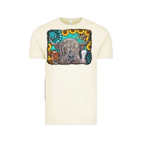 Vintage Arctic Cows Glitter Turquoise Leopard Sunflowers Vintage Tee - CowCowDesign