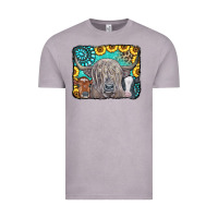 Vintage Zinc Cows Glitter Turquoise Leopard Sunflowers Vintage Tee - CowCowDesign