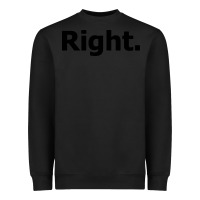Black right Heavyweight Sweatshirt - artisFamous