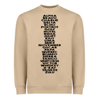 Mushroom phonetic alphabet Heavyweight Sweatshirt - artisFamous