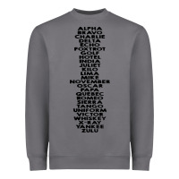 Storm phonetic alphabet Heavyweight Sweatshirt - artisFamous
