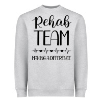 Heather Grey physical therapy making a difference Heavyweight Sweatshirt - artisFamous