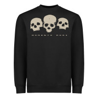 Black memento mori three skulls Heavyweight Sweatshirt - artisFamous