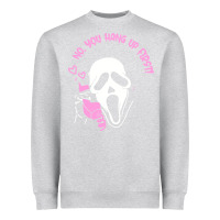 Heather Grey scream ghost Heavyweight Sweatshirt - artisFamous