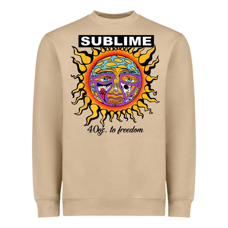 Sunflower Sublime 40oz To Freedom Heavyweight Sweatshirt by artisFamous | Teevron