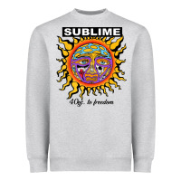 Heather Grey sunflower sublime 40oz to freedom Heavyweight Sweatshirt - artisFamous