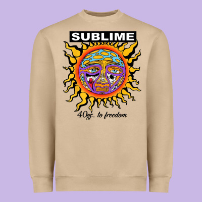 Sunflower Sublime 40oz To Freedom Heavyweight Sweatshirt Designed By Artisfamous