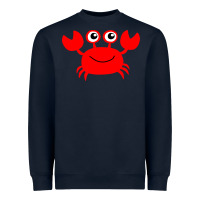 Navy Red Crab Heavyweight Sweatshirt - artisFamous