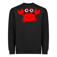 Black Red Crab Heavyweight Sweatshirt - artisFamous