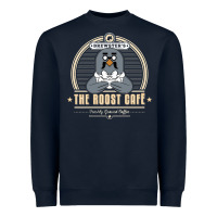 Navy the roost animal cafe Heavyweight Sweatshirt - artisFamous