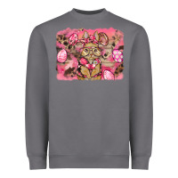 Storm pink camouflage bunny background Heavyweight Sweatshirt - BarkalooDesign