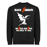 Black black rock and roll Heavyweight Sweatshirt - artisFamous