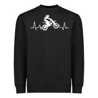 Black dirt bike Heavyweight Sweatshirt - artisFamous