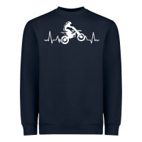 Navy dirt bike Heavyweight Sweatshirt - artisFamous