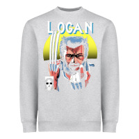 Heather Grey old man logan cover Heavyweight Sweatshirt - artisFamous