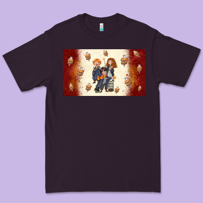Cartoon Wizards Premium Tee Designed By Tumblerdesignbyshophia