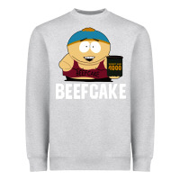 Heather Grey beefcake Heavyweight Sweatshirt - artisFamous