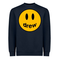 Navy Drew Smile House Heavyweight Sweatshirt - artisFamous