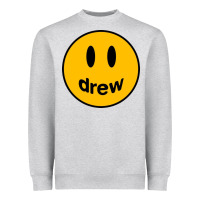 Heather Grey Drew Smile House Heavyweight Sweatshirt - artisFamous