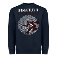 Navy streetlight manisfesto vertigo Heavyweight Sweatshirt - artisFamous