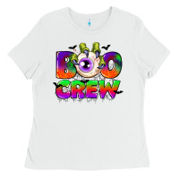 White boo crew Ladies Tee - CowGirlArtShop