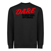 Black dare shirt Heavyweight Sweatshirt - artisFamous