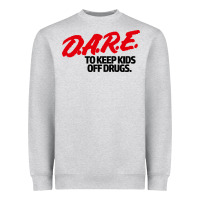Heather Grey dare shirt Heavyweight Sweatshirt - artisFamous