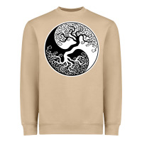 Mushroom tree of life yin yang Heavyweight Sweatshirt - artisFamous