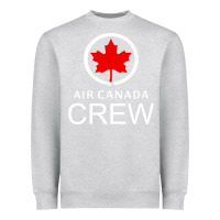 Heather Grey aviation air canada crew Heavyweight Sweatshirt - artisFamous
