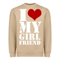 Mushroom i heart my girlfriend shirt Heavyweight Sweatshirt - artisFamous