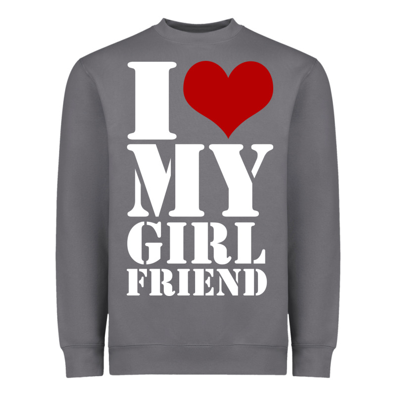 I Heart My Girlfriend Shirt Heavyweight Sweatshirt by artisFamous | Teevron