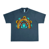 Midnight Navy western gemstones sunflowers rainbow Urban Heavy Tee - OliviaCreatesArt
