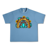 Pebble Blue western gemstones sunflowers rainbow Urban Heavy Tee - OliviaCreatesArt