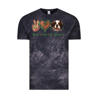 Cloud Black Peace Love St. Bernard Vintage Tee - Jasminsmagicworld
