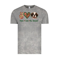 Cloud Rock Peace Love St. Bernard Vintage Tee - Jasminsmagicworld