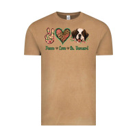 Vintage Camel Peace Love St. Bernard Vintage Tee - Jasminsmagicworld