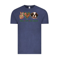 Vintage Denim Peace Love St. Bernard Vintage Tee - Jasminsmagicworld