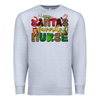 Heather Grey santas favorite nurse Premium Sweatshirt - AdoDesignShop