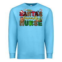 Ocean Blue santas favorite nurse Premium Sweatshirt - AdoDesignShop