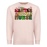 Pale Pink santas favorite nurse Premium Sweatshirt - AdoDesignShop