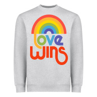 Heather Grey love  classic Heavyweight Sweatshirt - artisFamous
