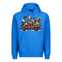 True Royal festive farm animal christmas truck Premium Hoodie - CowhideDigitalArt