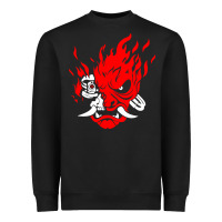 Black cyberpunk 2077 Heavyweight Sweatshirt - artisFamous