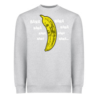Heather Grey banana Heavyweight Sweatshirt - artisFamous