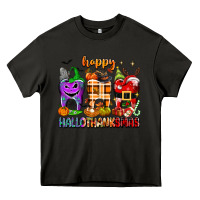 Asphalt Happy Hallothanksmas teeth Heavy Core Tee - texasbilliewilder