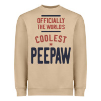 Officially The World's Coolest Peepaw | Mens Gift Heavyweight Sweatshirt | Teevron