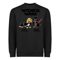 Black wiener wars funny dachshund Heavyweight Sweatshirt - artisFamous