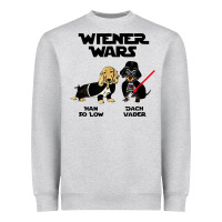 Heather Grey wiener wars funny dachshund Heavyweight Sweatshirt - artisFamous